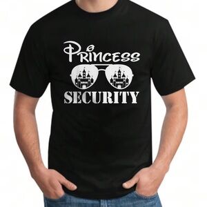 Black Graphic T-Shirt - Princess Security